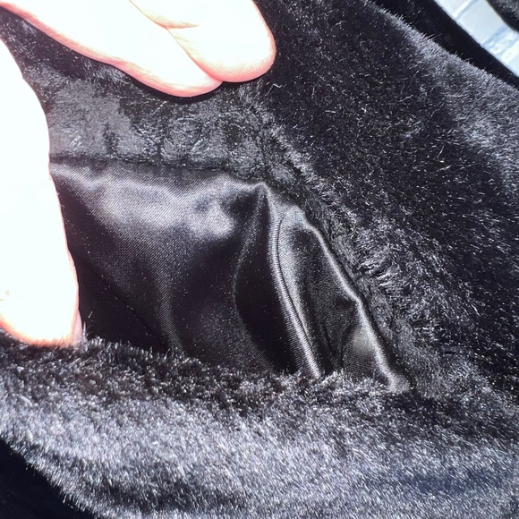 •VINTAGE•LIKE NEW |•BORGAZIA•| Sportowne Faux Fur Coat - Picture 6 of 13